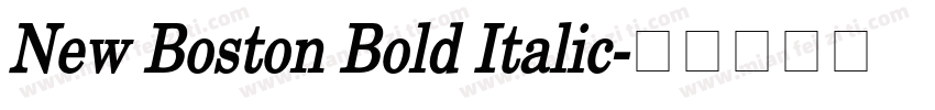 New Boston Bold Italic字体转换